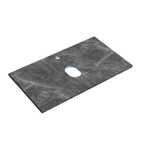 Столешница Sancos TT80A1X 80х46 накладная цвет черный